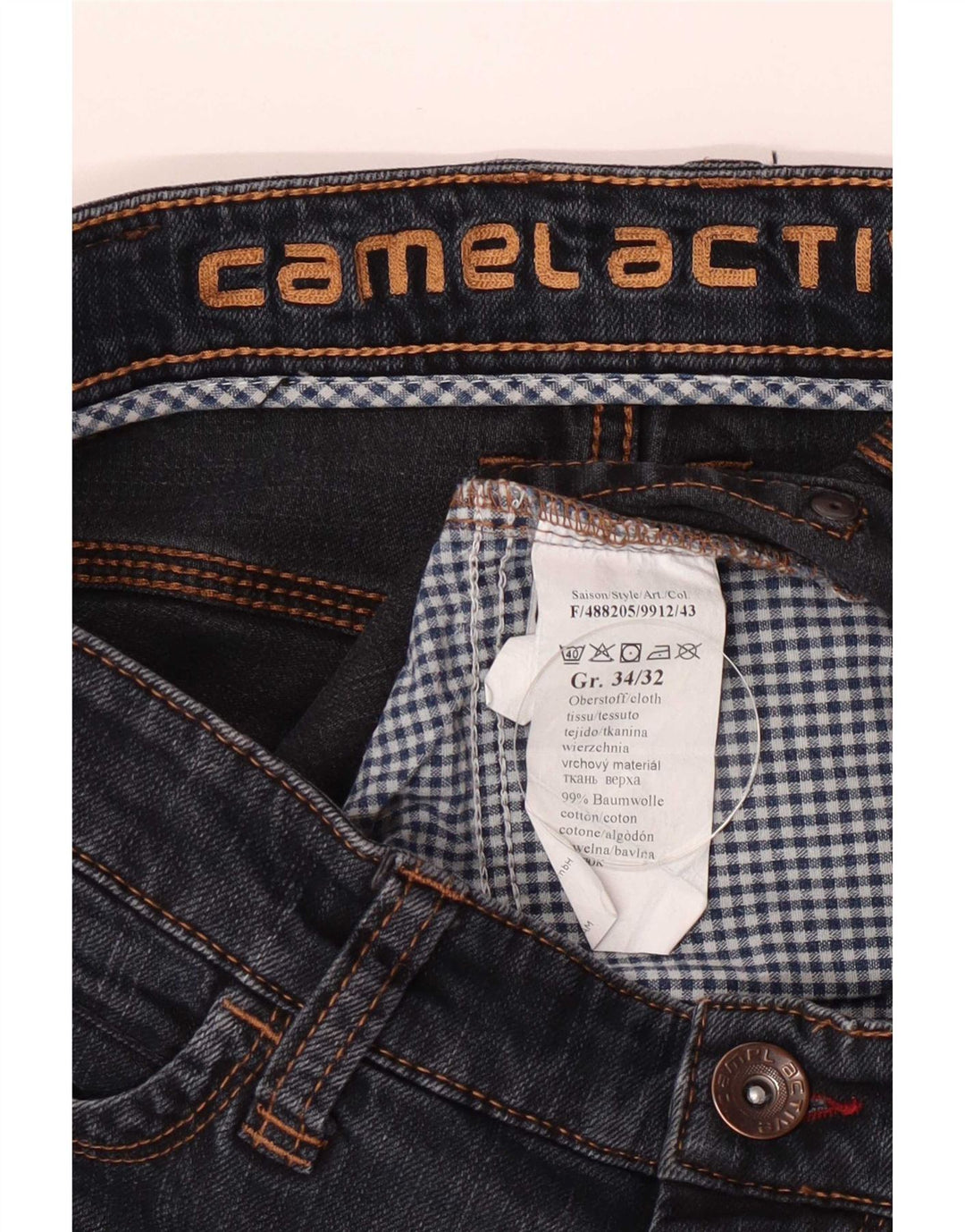Jeans dritti da uomo Camel Active W34 L32 cotone blu