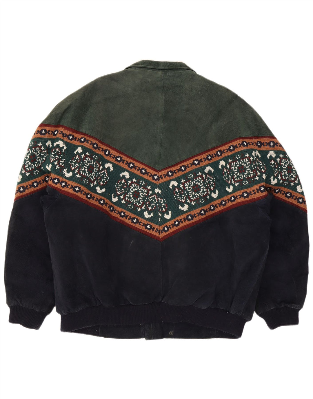 Cable Car Clothiers Giacca in shearling da uomo UK 44 2XL Fair Isle multicolore