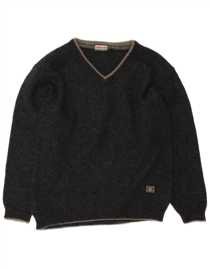 Maglione maglione con scollo a V da donna Invicta UK 18 XL Nero