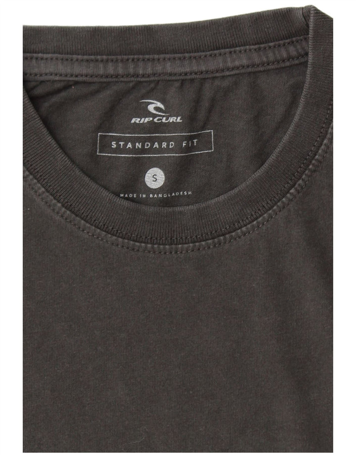 RIP CURL T-shirt grafica da uomo con vestibilità standard, piccola, grigia