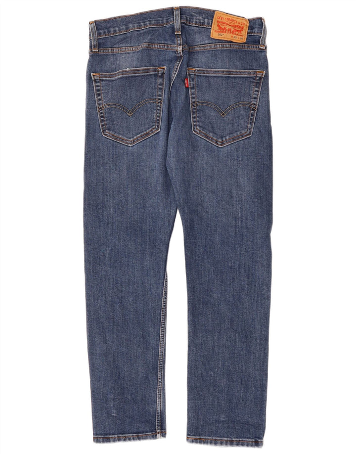 LEVI'S Jeans da uomo 502 affusolati W30 L30 in cotone blu
