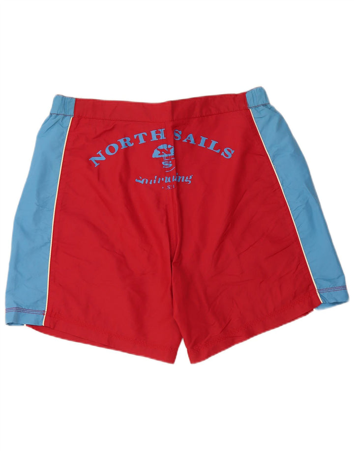 NORTH SAILS Pantaloncini da bagno con grafica da uomo Grandi in poliammide color block rosso