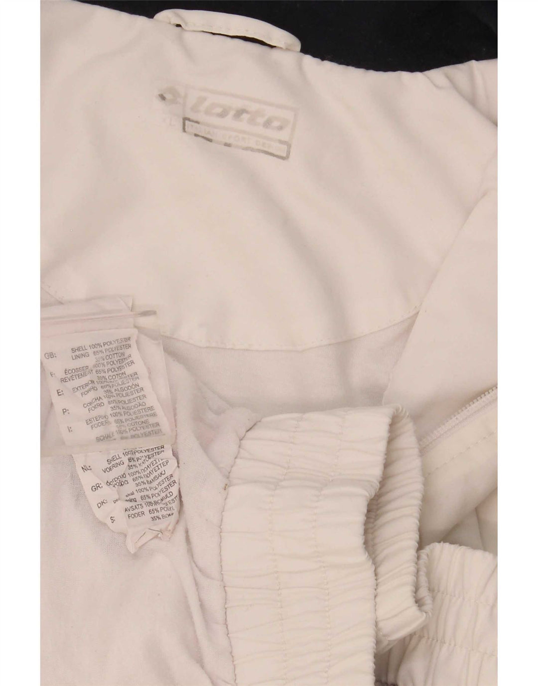 Giacca da tuta da uomo Lotto XL in poliestere color block bianco