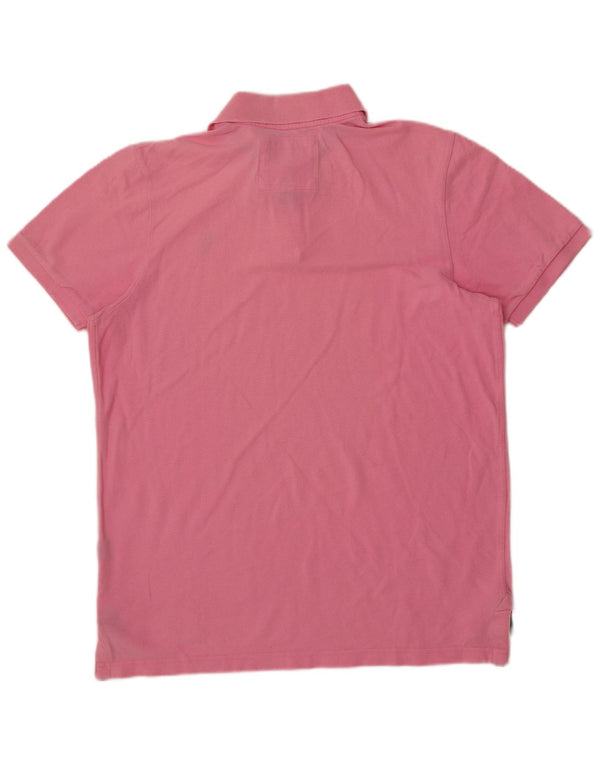 Polo da uomo Muscle Abercrombie & Fitch XL in cotone rosa