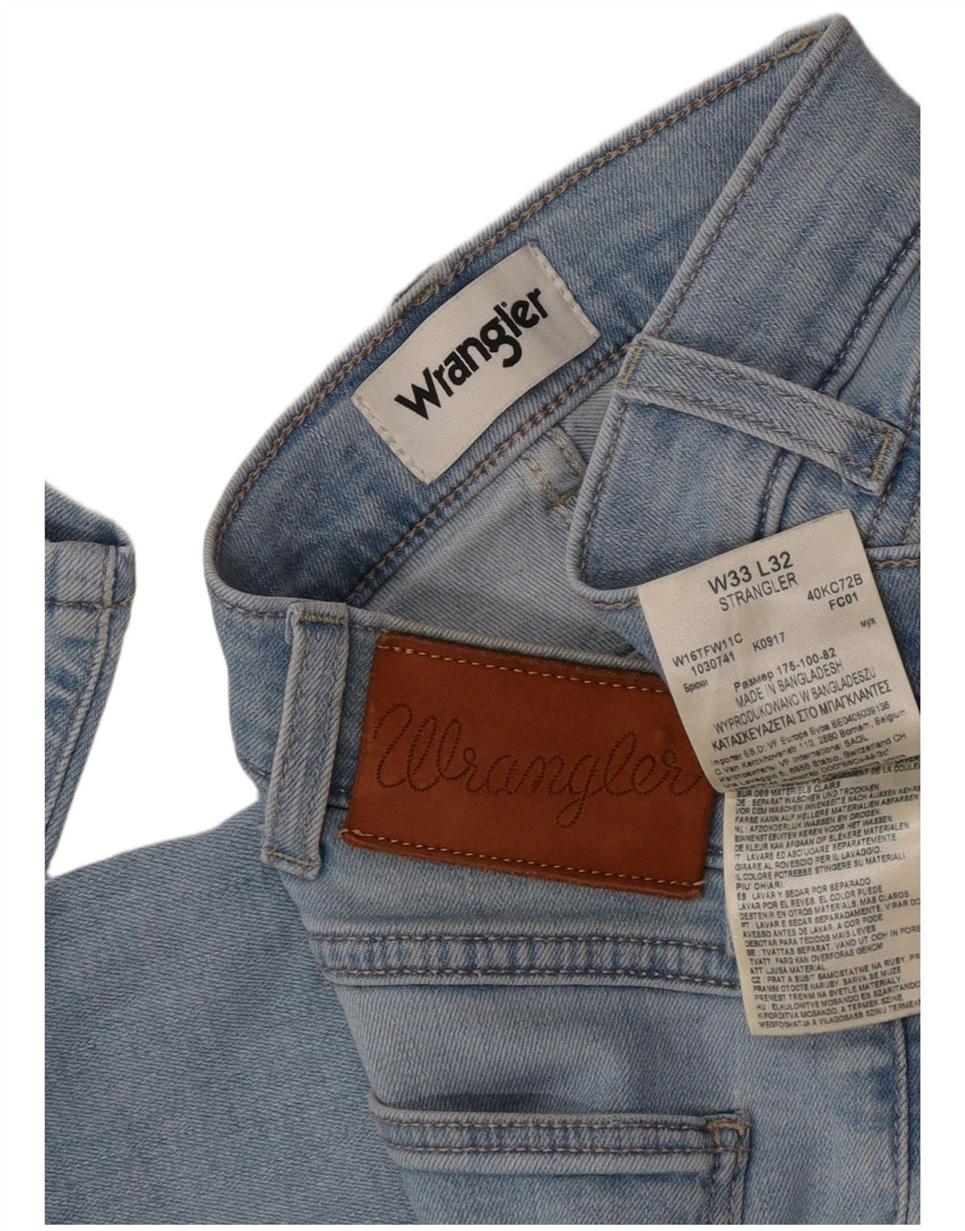 Jeans Wrangler Strangler Slim da donna W33 L29 cotone blu