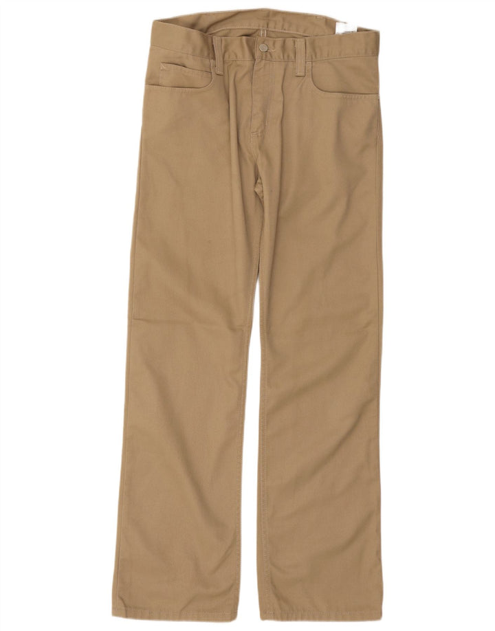 Pantaloni casual bootcut da uomo CARHARTT W32 L34 Poliestere beige