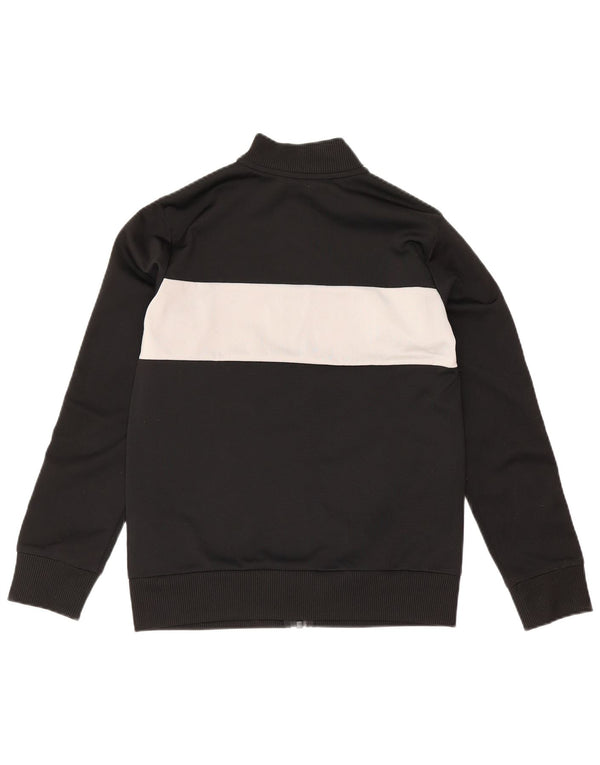 Giacca da tuta da ragazzo Adidas 9-10 anni in poliestere color block nero