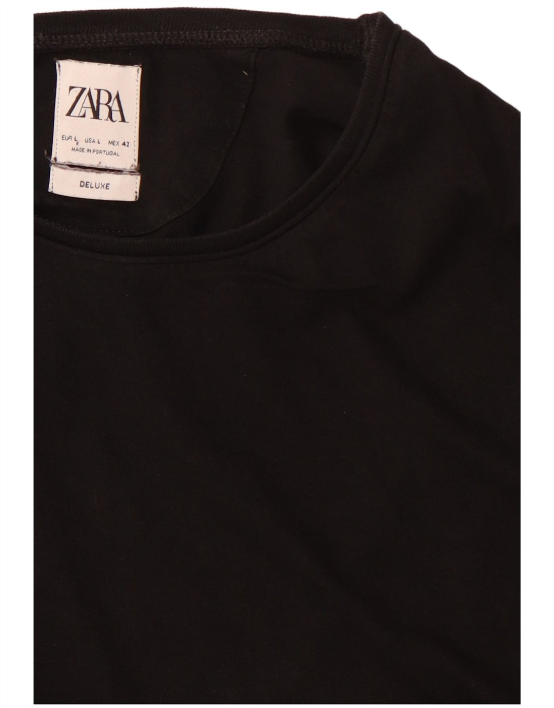 T-shirt Zara da uomo grande nera