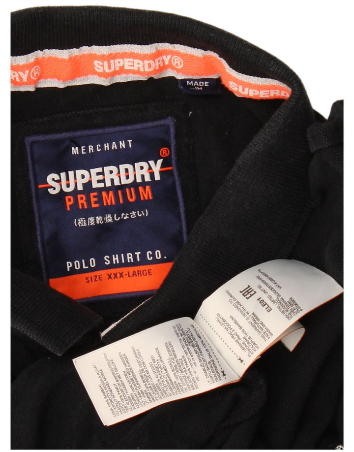Polo grafica da uomo Superdry 3XL cotone nero