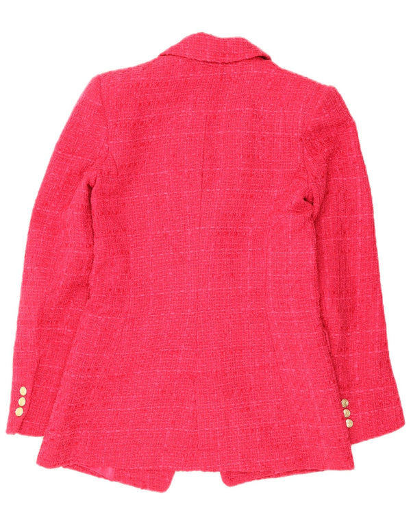 Giacca blazer doppiopetto da donna Zara UK 6 XS rosa a quadri