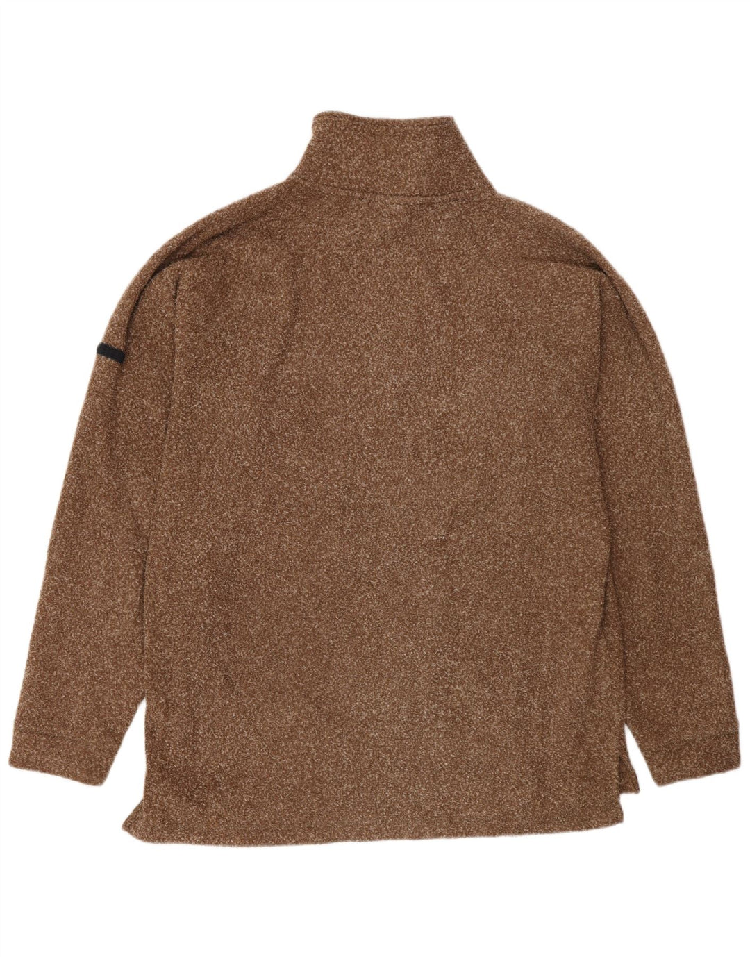 Maglione in pile da uomo Asics con zip e collo XL Marrone