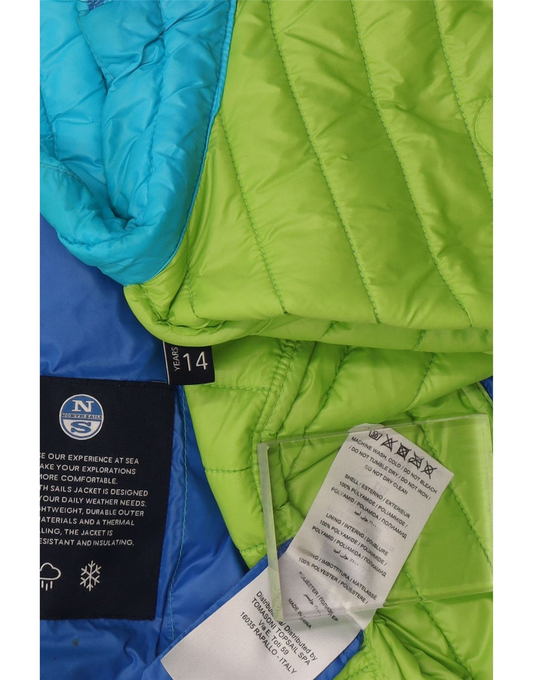 Gilet imbottito bambina NORTH SAILS 13-14 anni Blu in poliammide