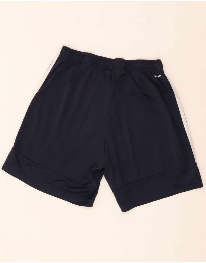 Pantaloncini sportivi da uomo Adidas medi in poliestere blu navy