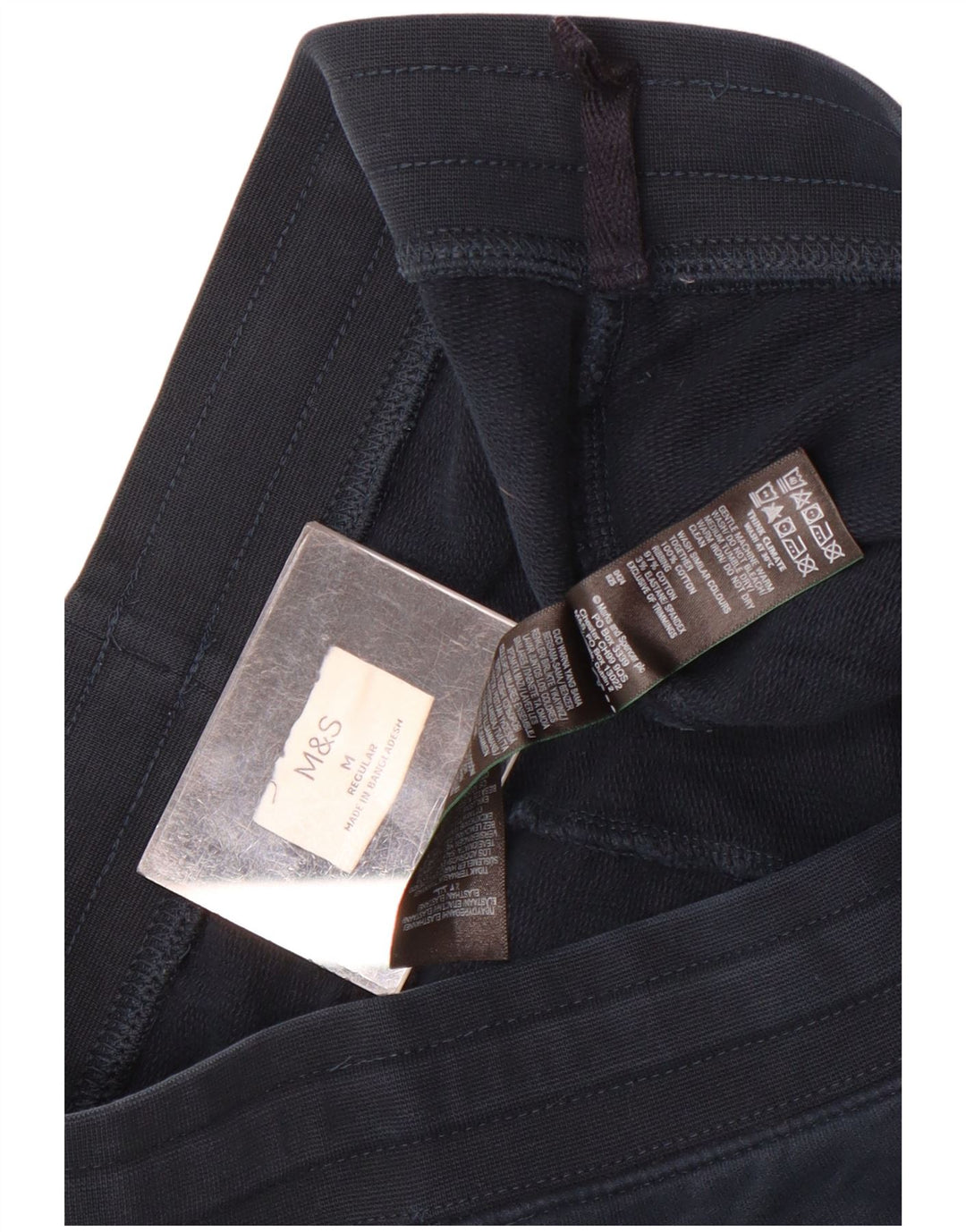 Pantaloncini sportivi regolari da uomo Marks & Spencer medio cotone blu navy