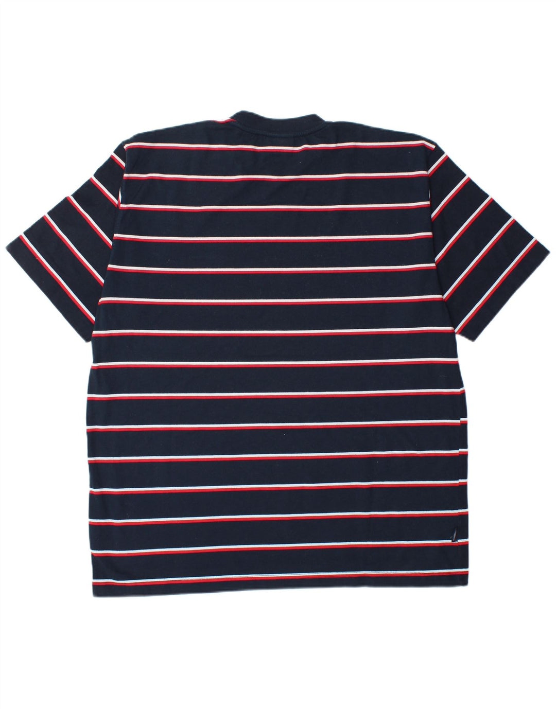 T-shirt da uomo Umbro Top XL poliestere a righe blu navy