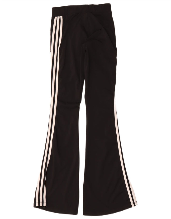 Leggings Adidas da donna Flare UK 8/10 Piccolo poliestere nero