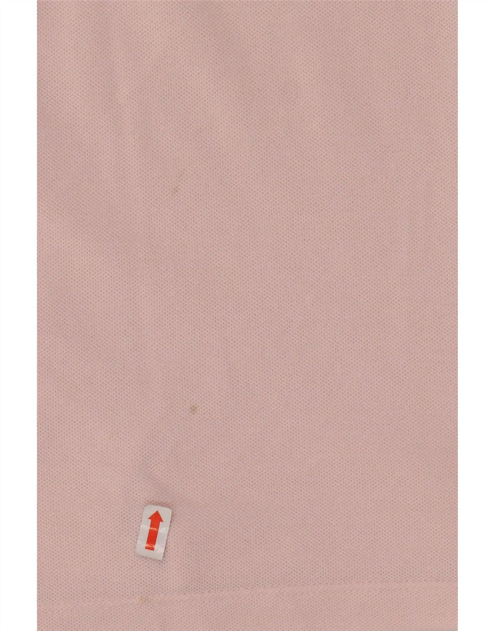 Polo LACOSTE da donna a maniche lunghe slim fit taglia 44 grande cotone rosa