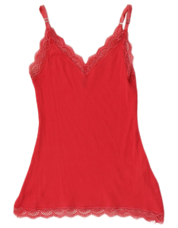 Canottiera da donna Benetton UK 8 piccola in cotone rosa