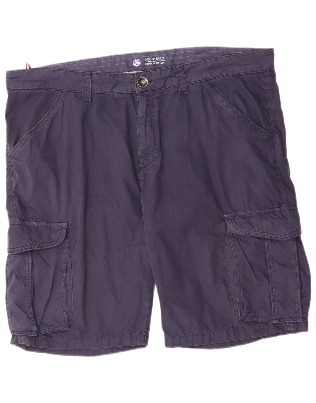 NORTH SAILS Mens Cargo Shorts W40 XL Navy Blue Cotton