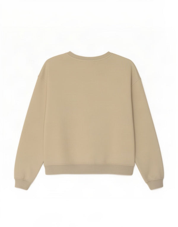 Felpa grafica per ragazze Calvin Klein Jeans 15-16 anni in cotone beige