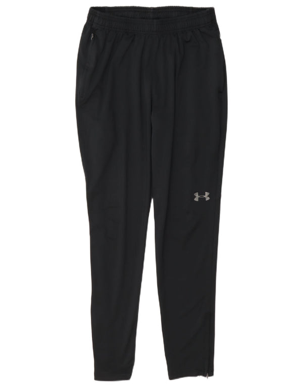 Pantaloni da tuta aderenti da uomo Under Armour medio poliestere blu navy