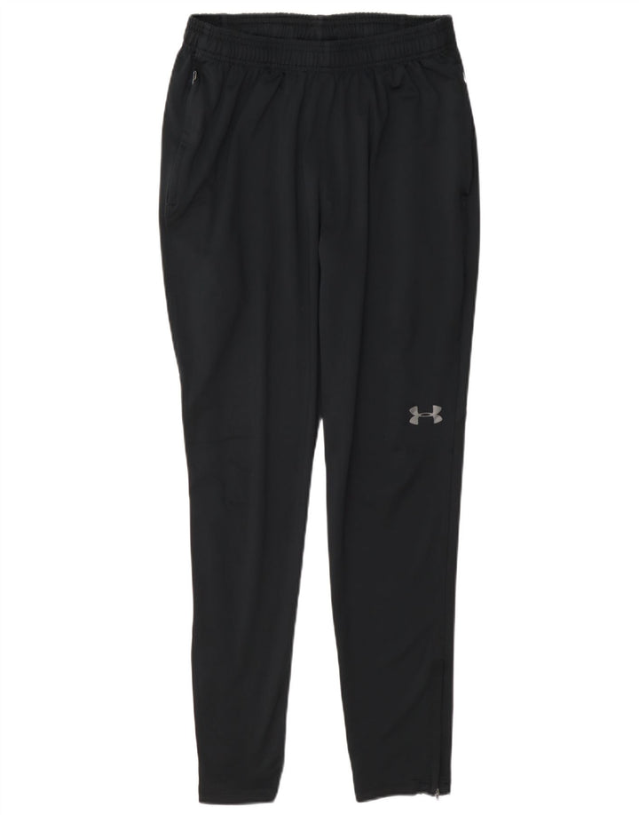 Pantaloni da tuta aderenti da uomo Under Armour medio poliestere blu navy