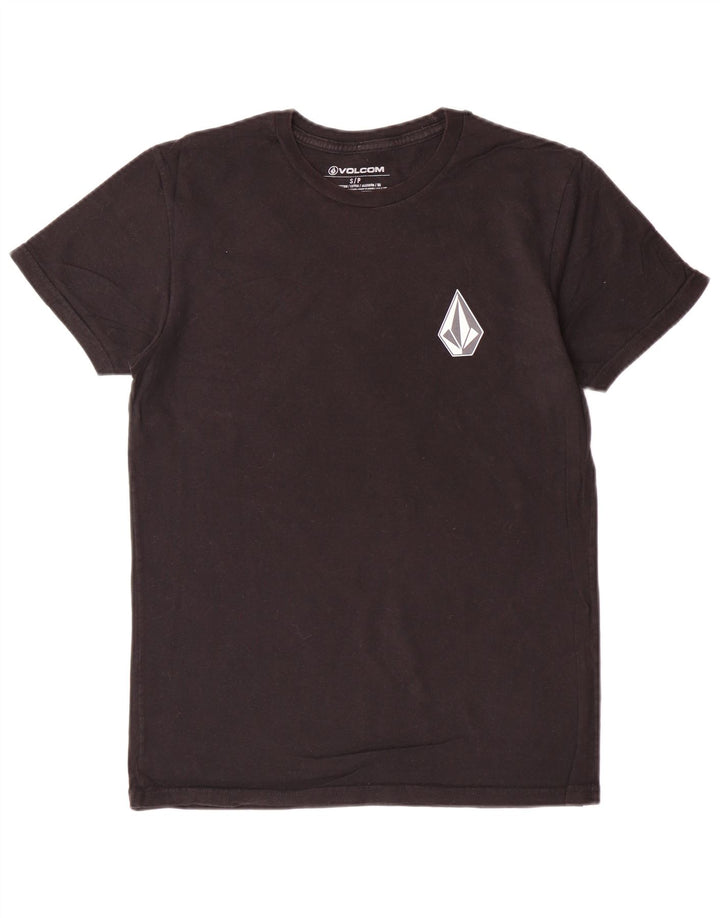 T-shirt grafica da uomo VOLCOM Top piccola in cotone nero