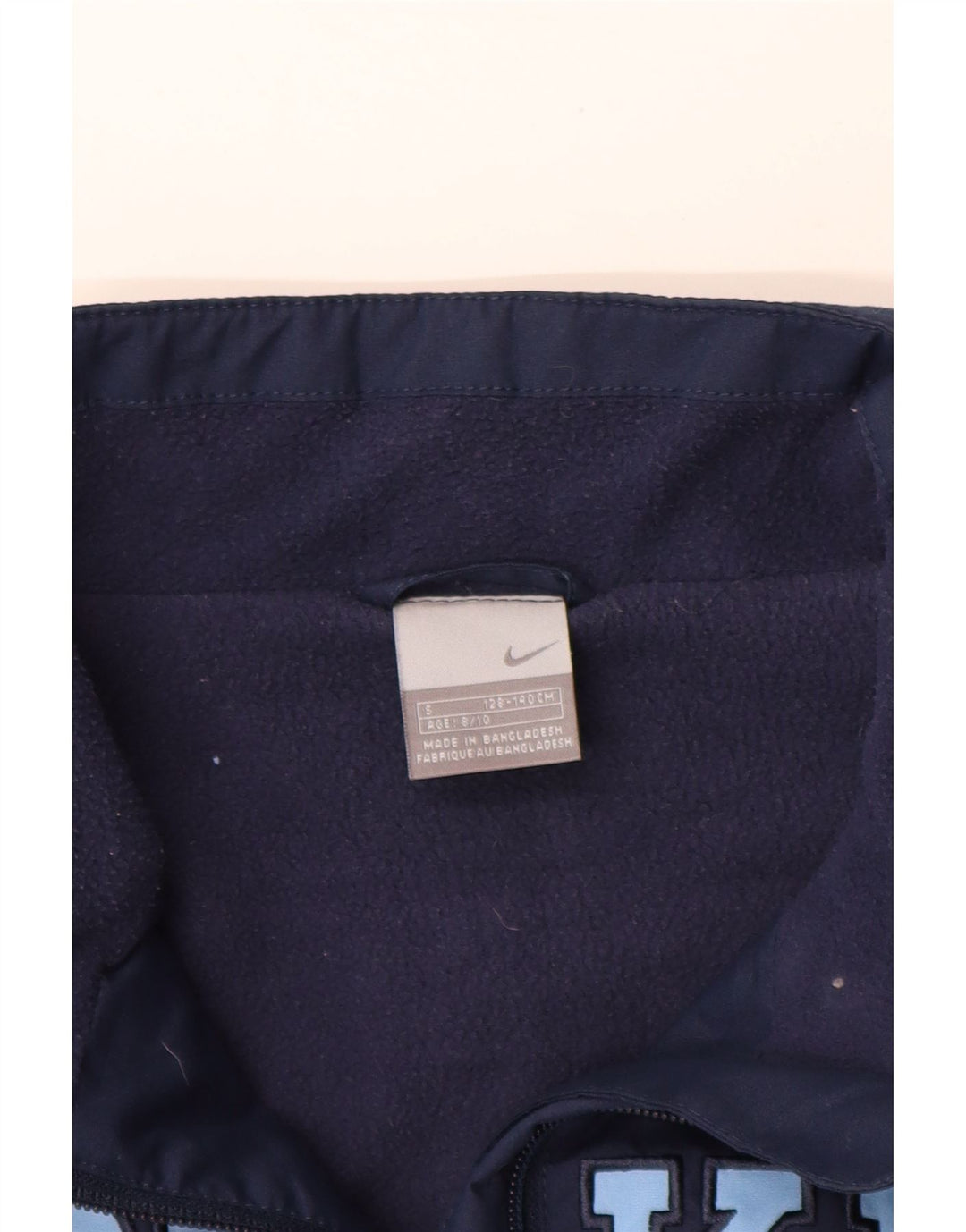 Giacca anorak grafica Nike Oregon da ragazzo, 8-9 anni, piccola, in poliestere blu navy
