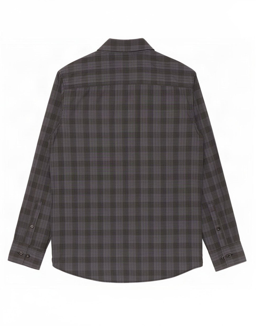 Camicia da uomo Calvin Klein Modern Fit piccola in cotone a quadri grigi