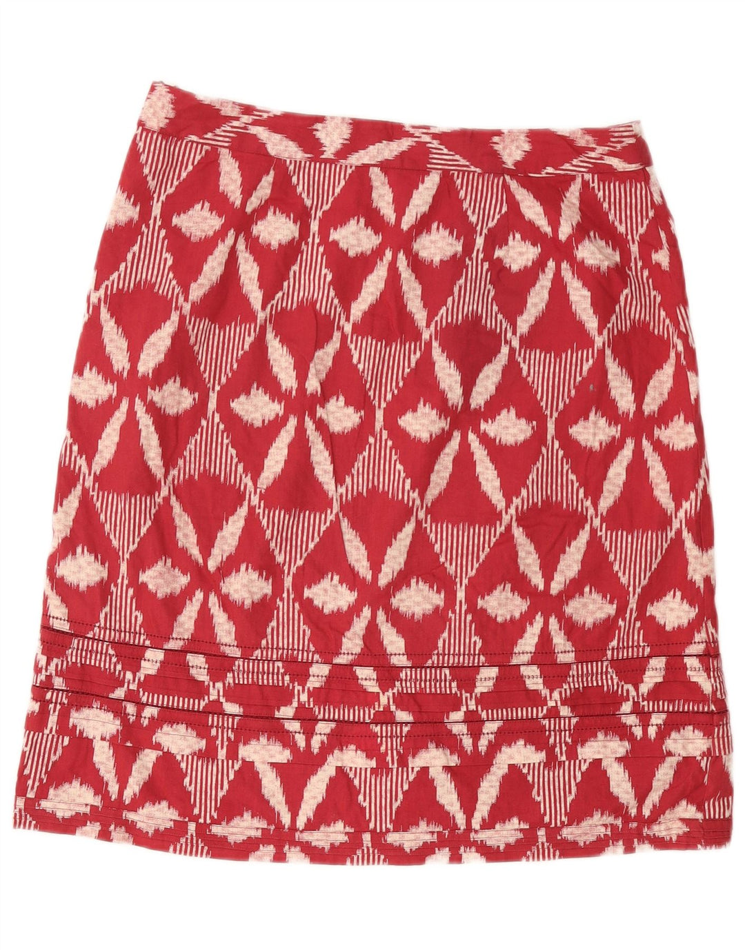 Minigonna da donna White Stuff UK 14 Grande W34 Cotone floreale bordeaux