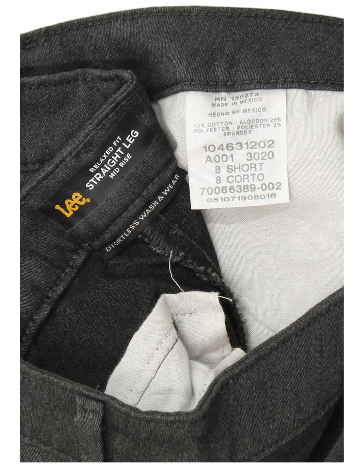 Pantaloni casual LEE da donna a vita media con vestibilità rilassata US 8 Medium W30 L30 Grigio