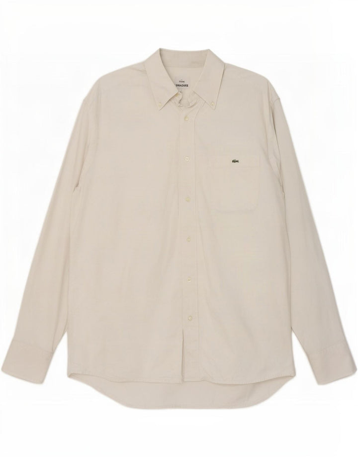 Camicia da uomo Lacoste taglia 42 grande cotone bianco