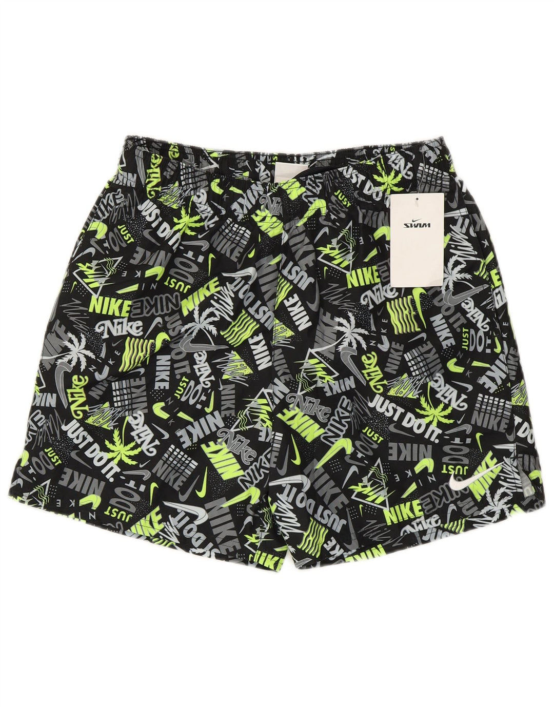 Pantaloncini da bagno con grafica Nike da uomo piccoli in poliestere multicolore