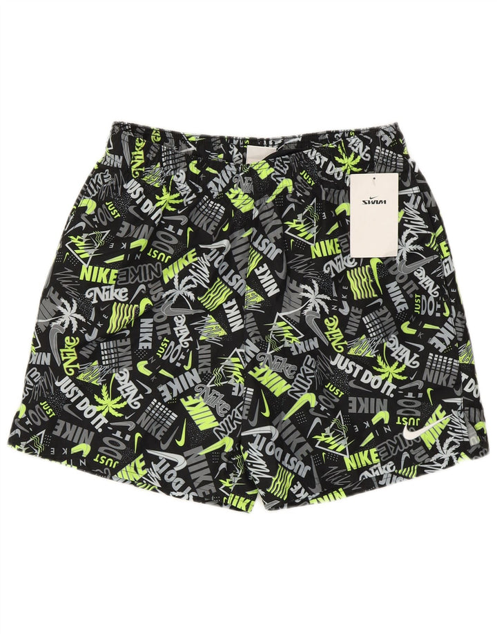 Pantaloncini da bagno con grafica Nike da uomo piccoli in poliestere multicolore