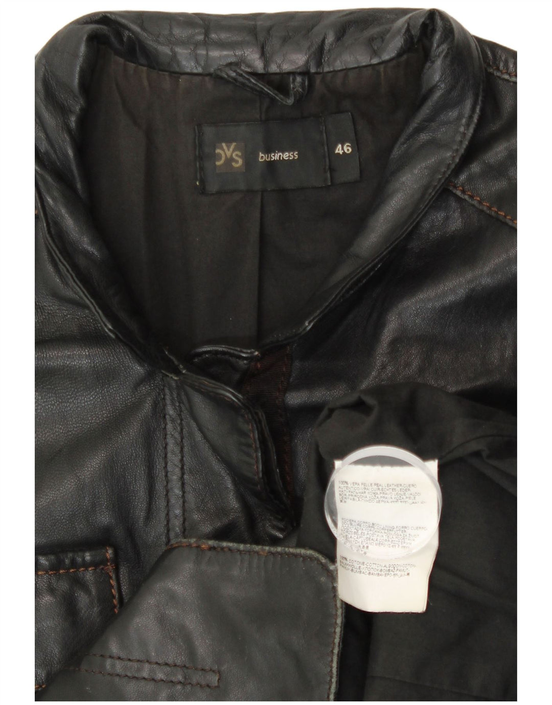 Giubbotto Pelle Donna OVS IT 46 Large Nero Pelle