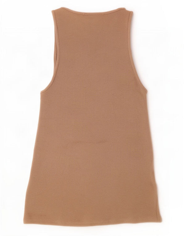 Canotta Donna Zara UK 10 Piccola Beige