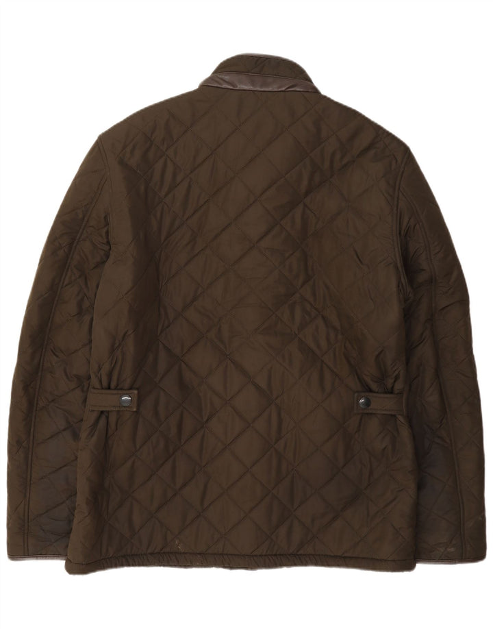Giacca trapuntata da uomo Barbour UK 40 grande poliestere kaki