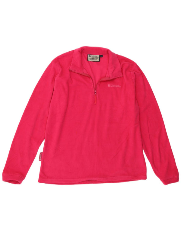 Maglione in pile da donna con collo e zip Mountain Warehouse UK 14 Large Rosa Poliestere