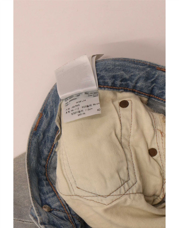 Levi's Uomo 501 Jeans dritti W38 L34 Viscosa blu