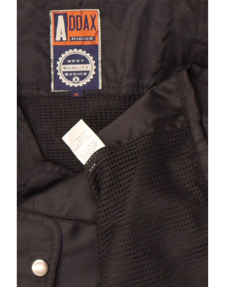 Gilet utility da uomo vintage UK 38 nylon nero medio