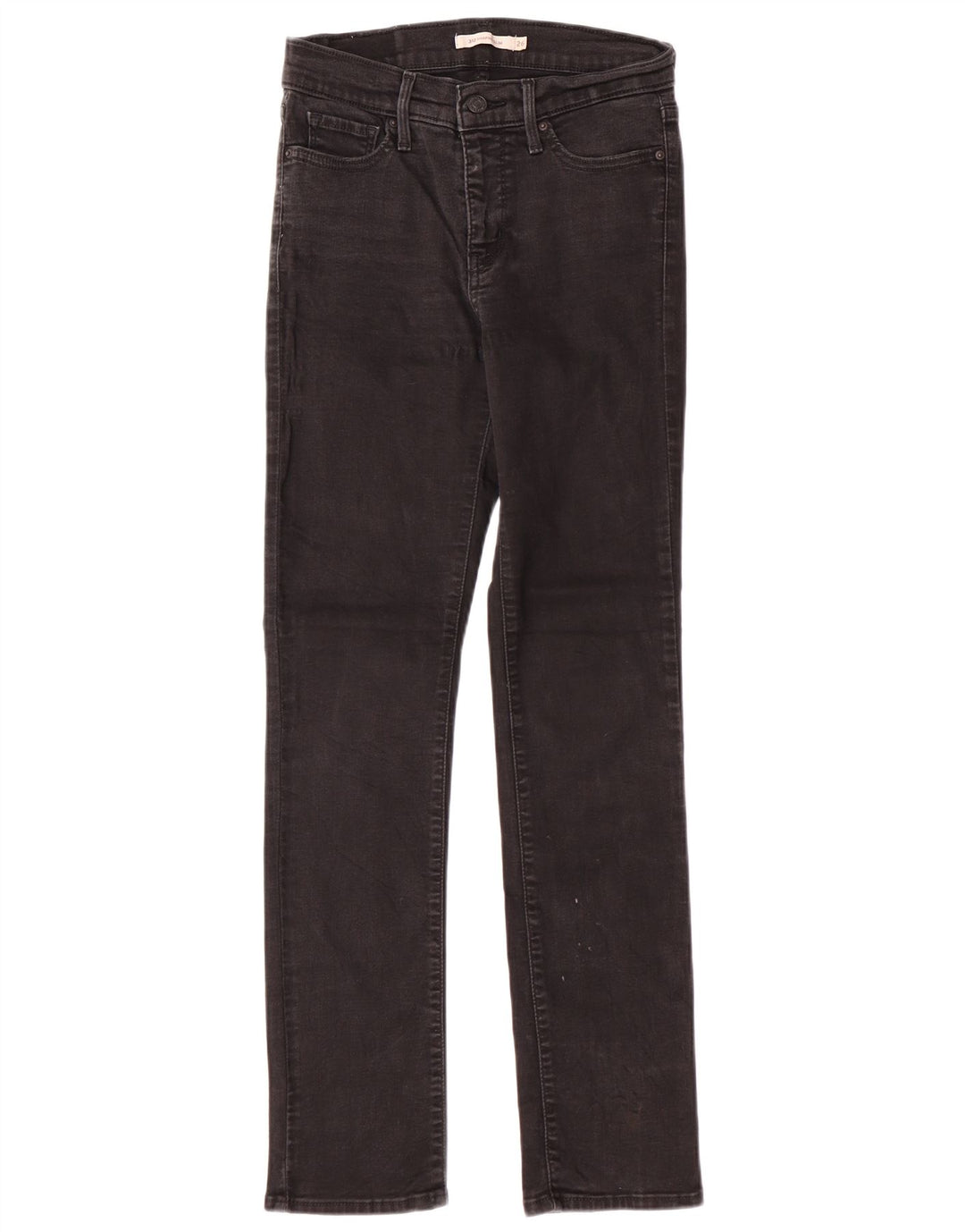LEVI'S Jeans slim modellanti da donna 312 W26 L30 cotone nero