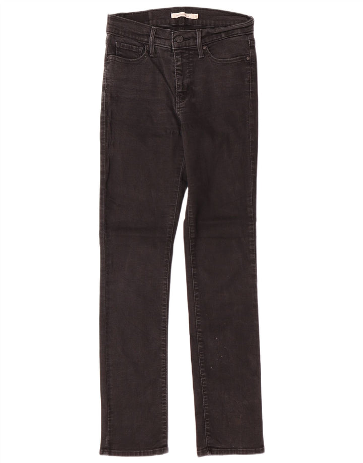 LEVI'S Jeans slim modellanti da donna 312 W26 L30 cotone nero