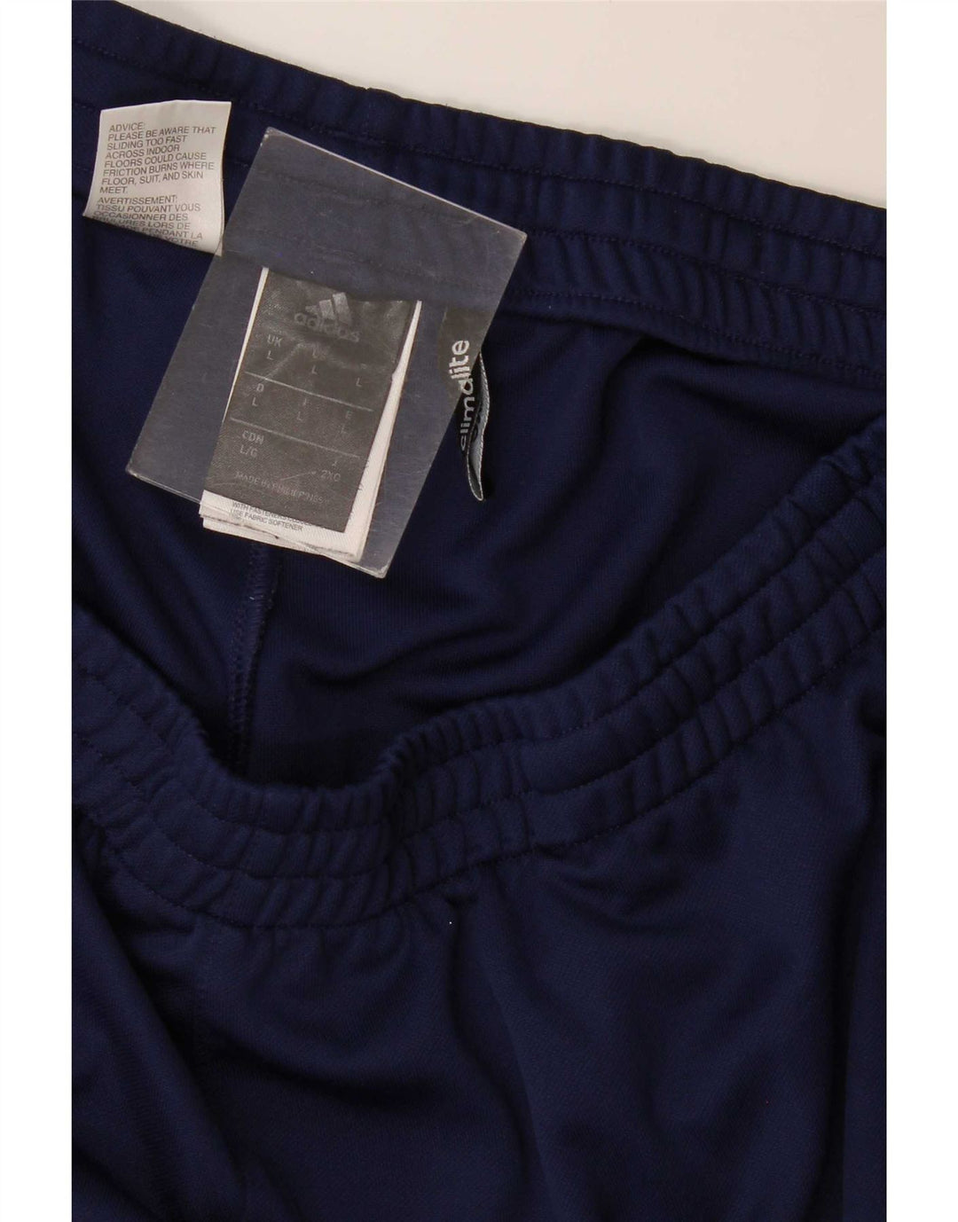 Pantaloni da tuta Adidas Climalite da uomo di grandi dimensioni in poliestere blu navy