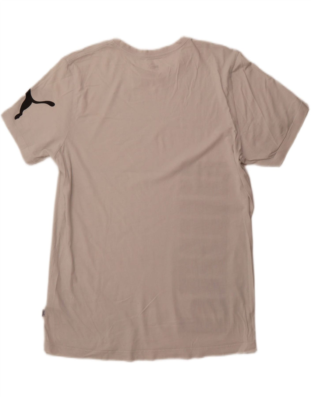 PUMA Mens Graphic T-Shirt Top Large White Cotton
