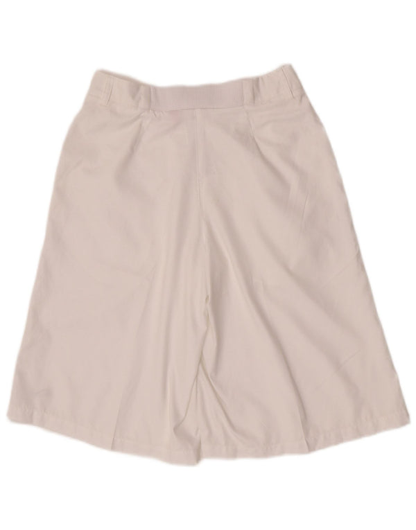 Pantaloncini Bermuda Puma da donna vestibilità ampia UK 10 Small W27 poliestere bianco