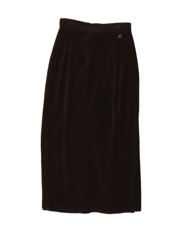 JOHN BENTLEY Womens Maxi Skirt UK 10 Small W28  Brown Herringbone