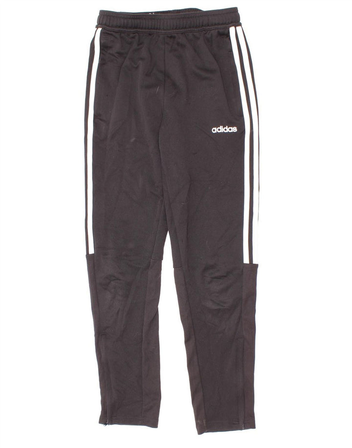 Pantaloni della tuta Adidas Climalite da ragazzo 11-12 anni in poliestere nero