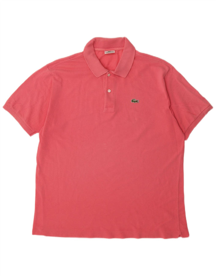 Polo da uomo LACOSTE taglia 6 XL in cotone rosa