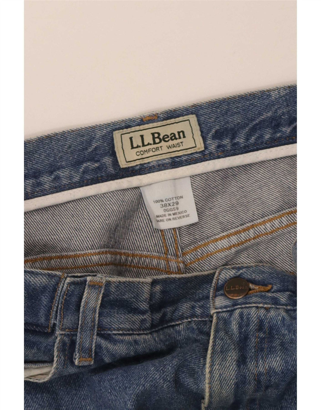 Jeans dritti da uomo L.L.Bean W38 L29 cotone blu