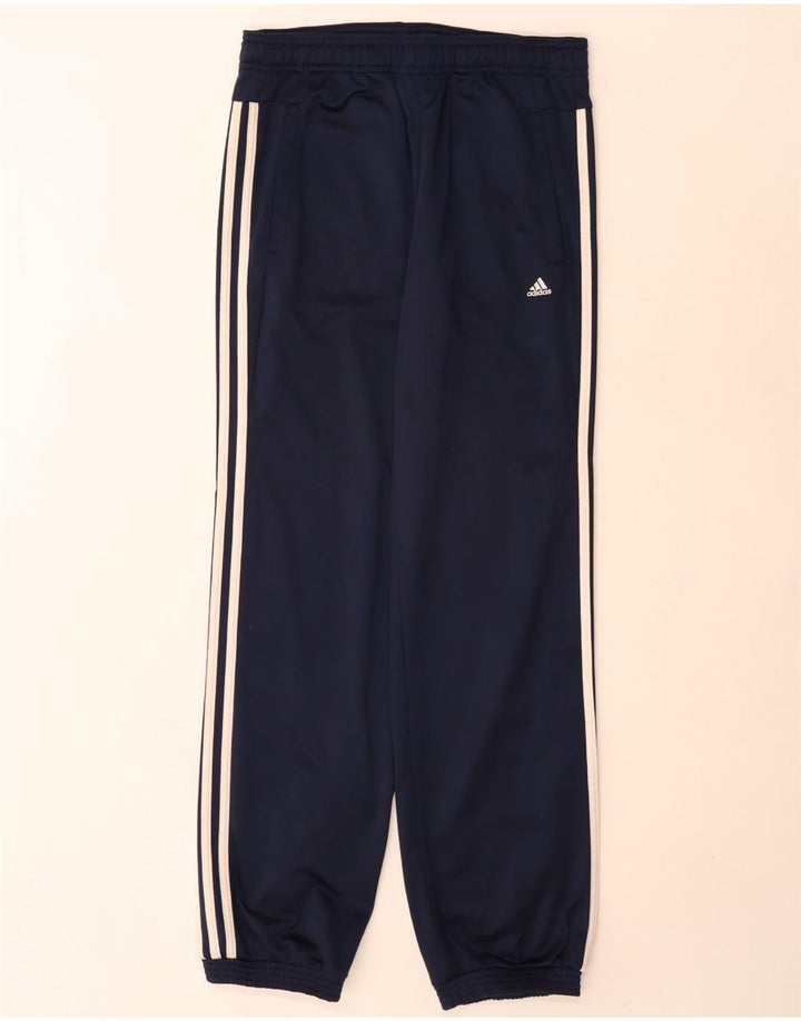 Pantaloni da tuta da ragazzo Adidas Joggers 13-14 anni in poliestere blu navy